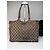 Vintage Gucci Monogram Handtasche Beige Braun - Ansicht 9