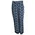 Pantalón casual de seda estampado floral azul Prada Negro