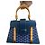 Borsa a mano Goyard Saigon PM blu in pelle