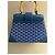 Borsa a mano Goyard Saigon PM blu in pelle - vista 11