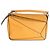 Borsa Puzzle Piccola in Pelle di Vitello Grana Gialla Loewe Giallo
