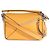 Borsa Puzzle Piccola in Pelle di Vitello Grana Gialla Loewe Giallo - vista 2