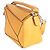 Borsa Puzzle Piccola in Pelle di Vitello Grana Gialla Loewe Giallo - vista 3