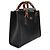 Borsa Diana Small in pelle di vitello testurizzata nera e grigia polverosa Gucci con web. Nero - vista 4