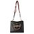 Borsa Diana Small in pelle di vitello testurizzata nera e grigia polverosa Gucci con web. Nero - vista 5