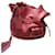 Lancel Borsa a secchiello in struzzo con manico dorato e charm. Rosa