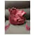Lancel Borsa a secchiello in struzzo con manico dorato e charm. Rosa - vista 2