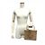 Borsa Loewe Barcelona in pelle beige - vista 3