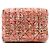 Chanel Rosa CC Tweed Catena Scatola Verticale Crossbody - vista 3