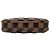Mini Pochette Accessoires Louis Vuitton in paillettes Damier Ebene marrone - vista 3