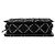 Borsa da shopping con catena e zip in tweed nero e resina Chanel - vista 3