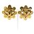 Orecchini a clip in metallo dorato Chanel Coco Mark D'oro