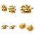 Orecchini a clip in metallo dorato Chanel Coco Mark D'oro - vista 3