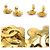 Orecchini a clip in metallo dorato Chanel Coco Mark D'oro - vista 4