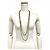 Collana Lunga Chanel in Oro con Perla Finta e Strass D'oro - vista 7
