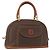 Céline Celine Vintage Macadam Handtasche aus Canvas und Leder Braun