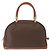 Céline Celine Vintage Macadam Handtasche aus Canvas und Leder Braun - Ansicht 2