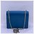 Borsa mini Verrou Chaine Hermès in pelle blu Tanzania - vista 2