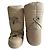 Botas Dior Moon Boots Bege em couro de avestruz infantil