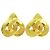 Chanel Vintage CC Heart Clip-On Metal Small Golden