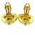 Chanel Vintage CC Heart Clip-On Metal Small Golden - view 2