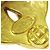 Chanel Vintage CC Heart Clip-On Metal Small Golden - view 4