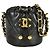 CHANEL Mini Borsa a Spalla Matelassé con Catena Nero