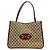 Borsa Tote Horsebit Gucci Beige - vista 2