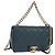 Chanel Chain Shoulder Bag Leather Blue