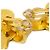 Chanel Vintage CC Heart Clip-On Metal Small D'oro - vista 3