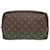 Louis Vuitton True Toilet 28 Monogram Clutch Bag Brown Patent leather  ref.2649343