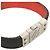 Pulsera charm reversible Damier Infini Louis Vuitton Negro Roja - vista 6
