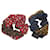 Scrunchie Be Mindful Louis Vuitton Marrone Rosso Blu  - vista 2