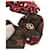 Scrunchie Be Mindful Louis Vuitton Marrone Rosso Blu  - vista 3