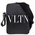 Borsa a spalla nera con logo VLTN di Valentino Garavani Nero