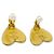 Chanel Vintage CC Heart Clip-On Metal Small D'oro - vista 2