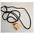 Collar Chanel Botella de Perfume N:5 Negro Dorado - vista 10