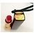 Collana Chanel con Pendente a Forma di Rossetto Nero e Oro D'oro - vista 3