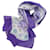 Sciarpa grande in cotone Monogram Louis Vuitton Multicolore Porpora  - vista 3