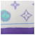 Sciarpa grande in cotone Monogram Louis Vuitton Multicolore Porpora  - vista 5