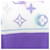 Sciarpa grande in cotone Monogram Louis Vuitton Multicolore Porpora  - vista 6