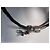Bracciale in pelle intrecciata nera Pandora con charm Nero - vista 9