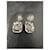 Orecchini Chanel Cristalli Neri Argento Nero  - vista 5