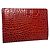 Textured red leather passport holder Lancel