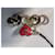 Chanel Spilla I love Coco Cuba Marrone Rosa Bianco Giallo Gold hardware - vista 3