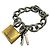 Bracciale con lucchetto in argento Balenciaga