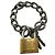 Bracciale con lucchetto in argento Balenciaga - vista 5