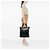 Schwarze CC-geprägte Leder-Tote von Chanel - Ansicht 7