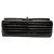 Chanel Noir Jumbo Classique Chevron en Cuir Verni Double Rabat - vue 3