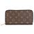 Louis Vuitton Zippy Geldbörse aus braunem Monogramm-Canvas